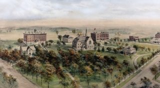 Painting of old campus