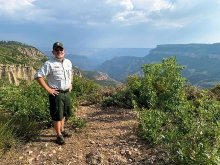 Edward Keable in the Grand Canyon