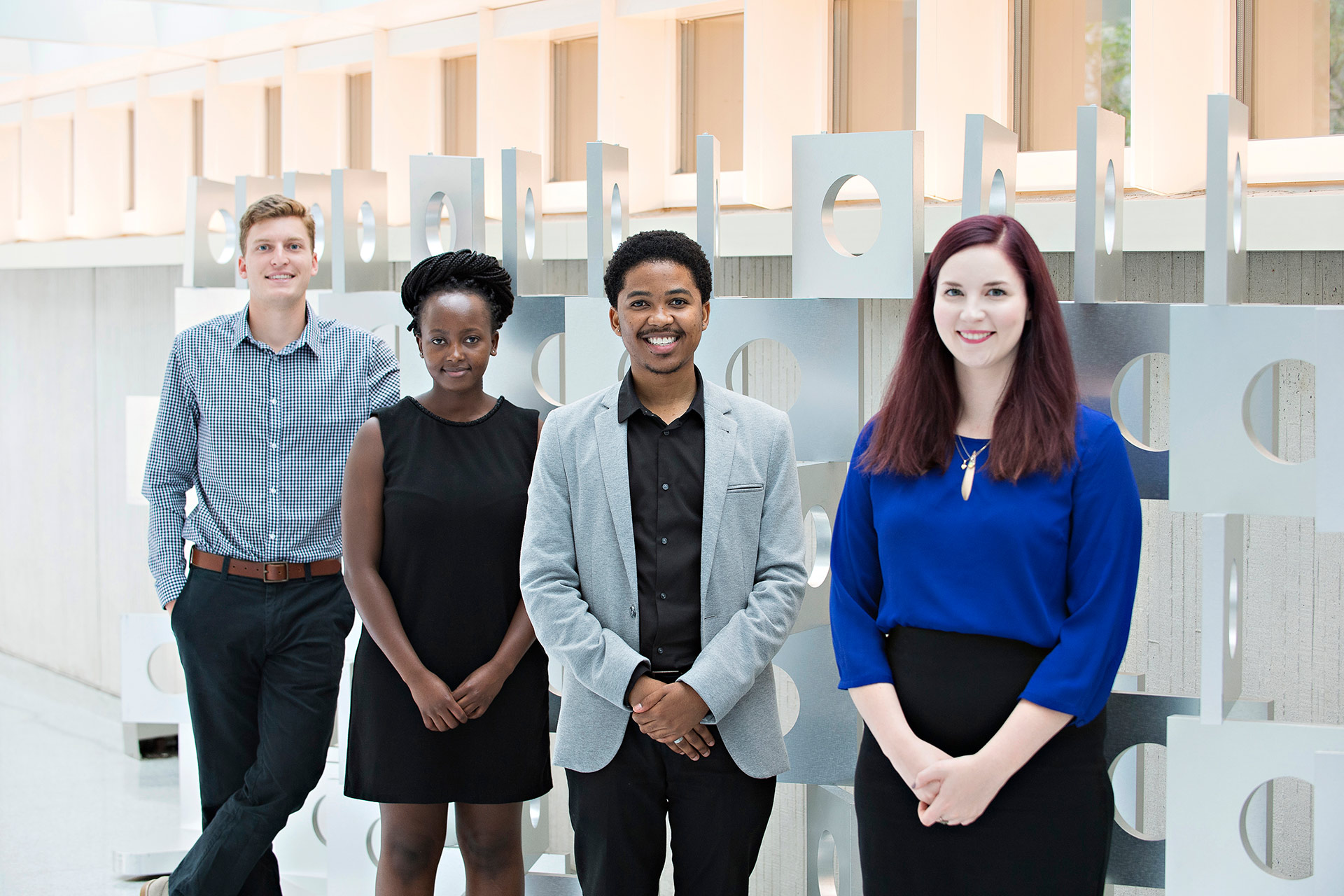 Students at internship location