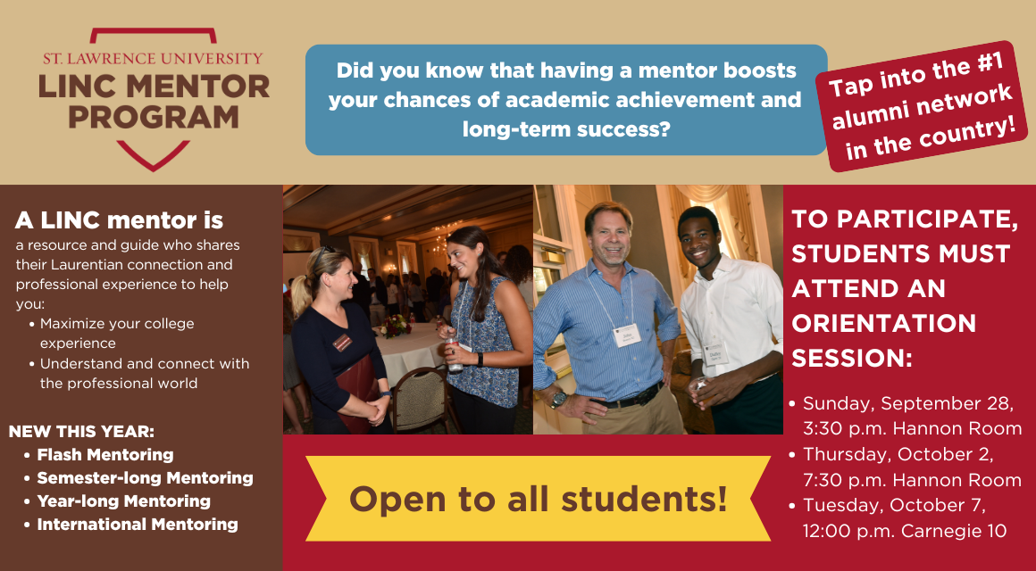 LINC Mentor Program Orientation 2025-2026 | St. Lawrence University