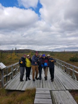 Sage, Bri, Robertson, Ben, Lauren, and Amanda proudly pose after a hard day’s work.
