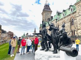 Canadian Studies Students with Joseph Jockel at Ottawa