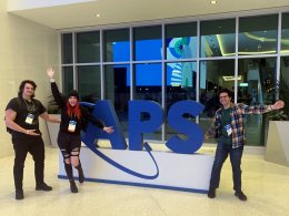 Student presenters at APS