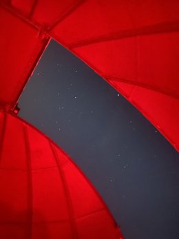 View from inside observatory