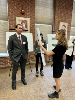 Leana Dickhen and Professor Tartakoff