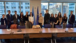 SLU students at EU delegationa