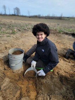 Student at Burial Ground