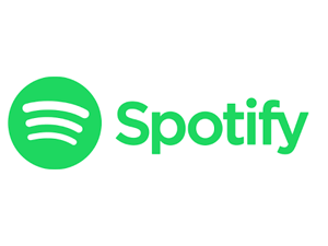 Spotify bright green logo.