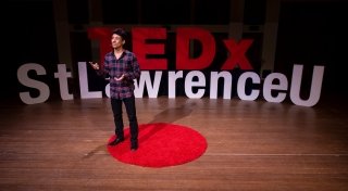Student doing Ted Talk