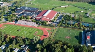 Aerial of athletic facilities