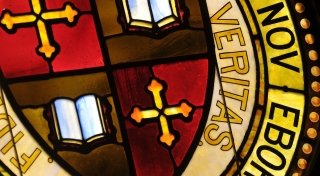 Close up of St. Lawrence University Seal in color.