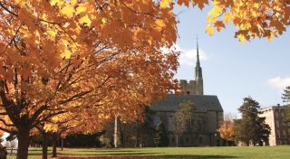 Chapel in autumn