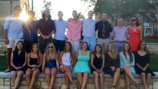 A group of Saint Lawrence students in the 2017 first-year program.