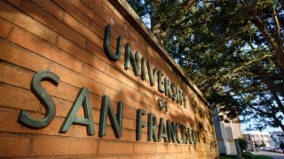 University of San Francisco sign.