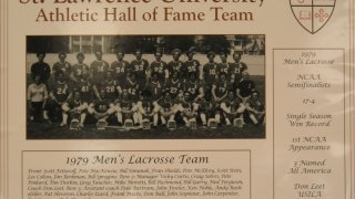 A St. Lawrence Hall of Fame Plaque for the 1979 Men's Lacrosse Team