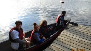 Students must travel by canoe to and from Arcadia.