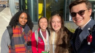 Elise Pierson and three fellow delegates attend the United Nations Global climate change conference in Scotland.