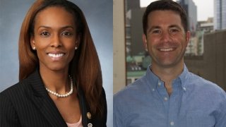 Tabitha Ferrer Flood and Andrew J. Alvarez.