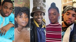 A collage featuring images of five members of the Black Laurentian community.