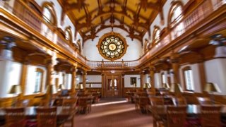 Interior of herring-cole