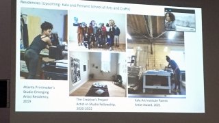 Artist Chloe Alexander gives a talk about her work