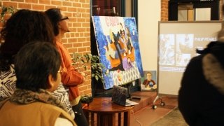 Reception for Artist McKael Barnes' SYE project
