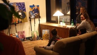 Reception for Artist McKael Barnes' SYE project