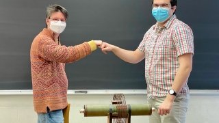 Ganesh Petterson '23 and Catherine Jahncke