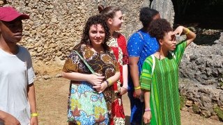 Student on a field excursion