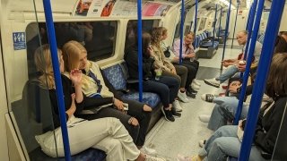 Students Ride the Tube in London