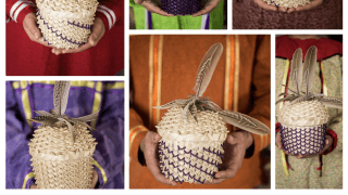 woven baskets made by Carrie Hill