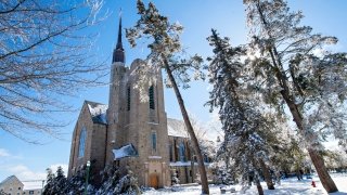 Chapel in Snow