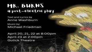 distorted image of Mr. Burns with text