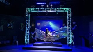 Image of Man playing air guitar