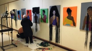 Setting Up Titania McFarlane Gallery