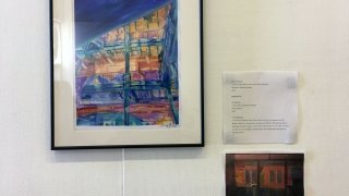 Sierra Potaczek, &quot;A View of The Student Center From Under The Stairs&quot;