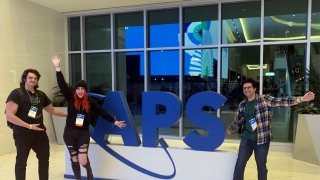 Student presenters at APS