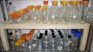 Bio Prep Lab Glassware Shelf