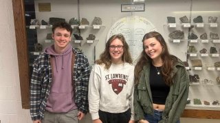 Oliver Riegle ’26, Allison House ’26, and Sadie Everett ’25