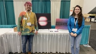 Gabe and Eliza at JMM 2024