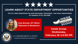 Learn about State Department Opportunities