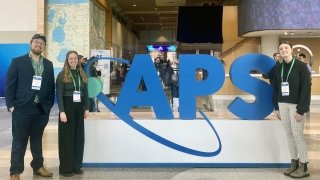 Students with APS logo