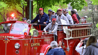 The Class of 1975 rode (not rowed) to victory in the annual Alumni Parade and the Hervey Cup, just ahead of the Saints rowing affinity.