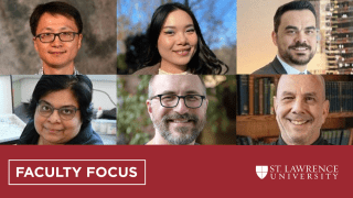 From left to right: Yanqiu Zheng, Stephanie Wang, Mert Kartal, Aswini Pai, Ivan Ramler, Howard Eissenstat