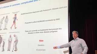 Dr. Ferguson presenting his lecture