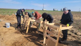 Students Investigating Historical Burials