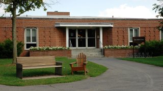 Main entrance of Eben Holden