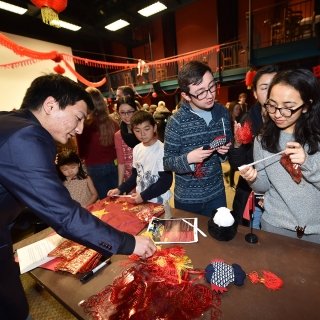 Laurentians students celebrating Diwali