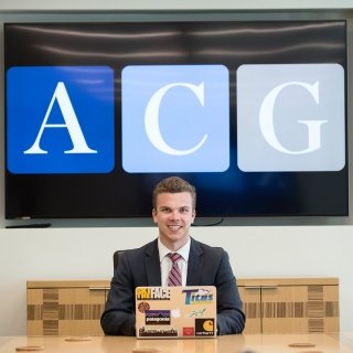 Student working at ACG