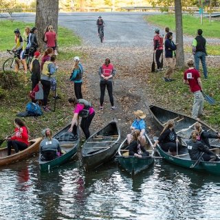 Quadathon canoeing